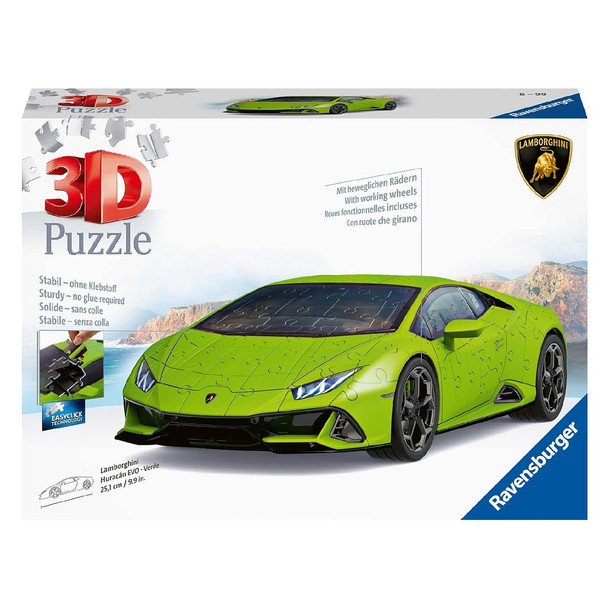 Ravensburger Lamborghini Huracan Evo Green 108 Piece Puzzle