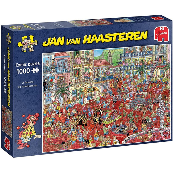 Jan van Haasteren La Tomatina 1000 Piece Jigsaw Puzzle