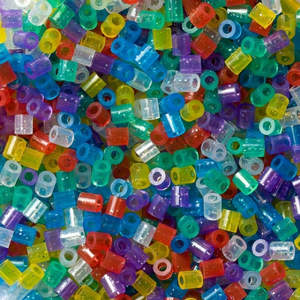 Hama Beads 1000 Bead Pack Translucent/Glitter Mix - 54