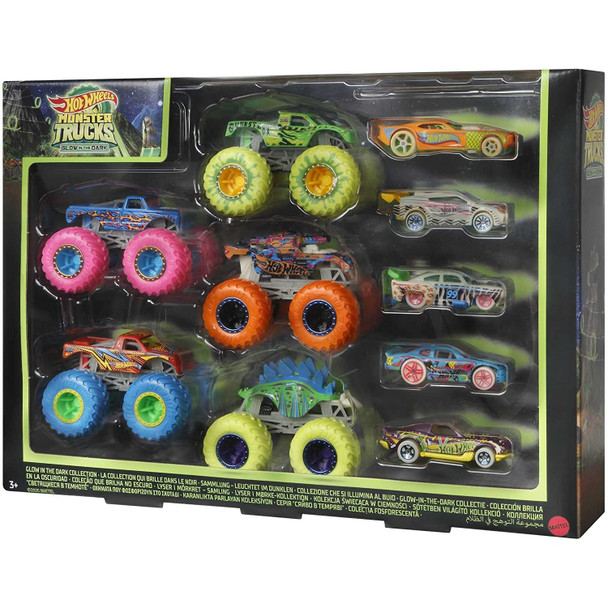 Hot Wheels Monster Truck Glow In The Dark Bundle