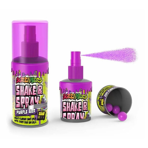 Zed Candy Screamers Purple Raspberry Shake & Spray 60ml