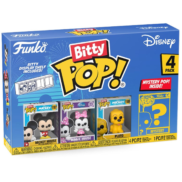 Funko Bitty Pop: Disney Classic S1 4-Pack (Styles Vary)