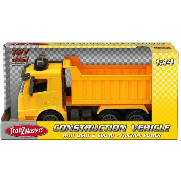 Tranzmasters Construction Vehicle with Lights & Sound