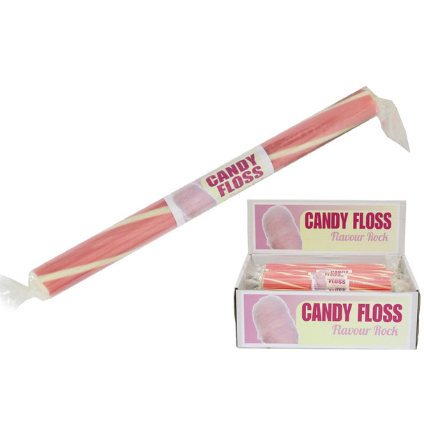 Pack of 20 Medium Flavoured Rock Sticks - Candyfloss