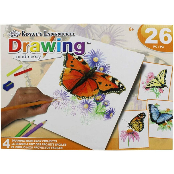 Drawing Butterflies Box Set 4 Piece