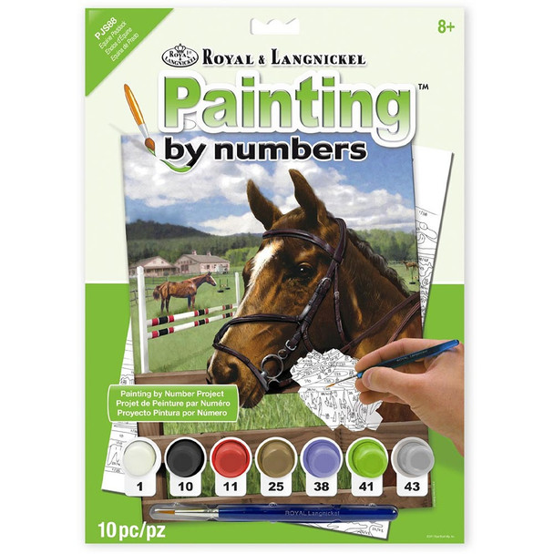 Royal & Langnickel Junior Small Paint By Number Kit - Equine Paddock