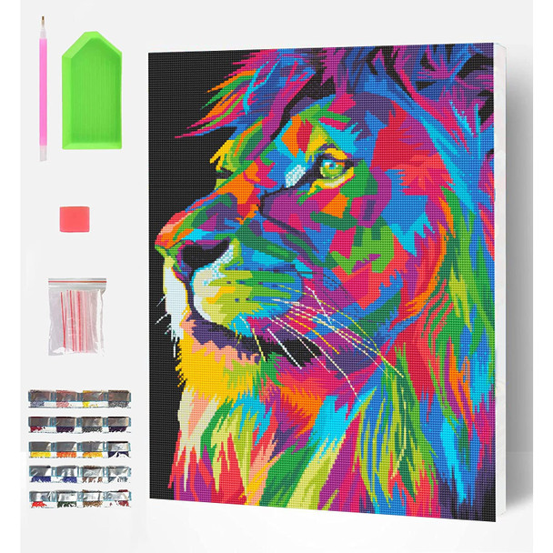 Splat Planet Lion Diamond Painting Art Kit