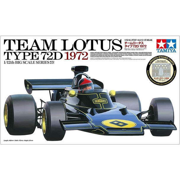 Tamiya Team Lotus Type 72D 1972 1:12 Model Kit