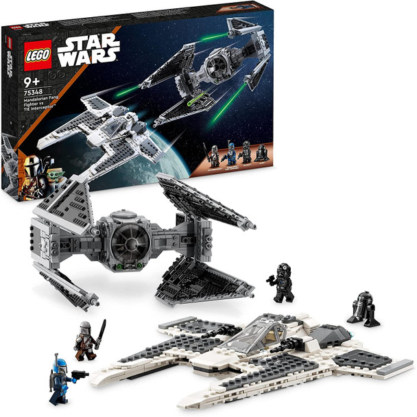 LEGO 75348 Mandalorian Fang Fighter VS TIE Interceptor