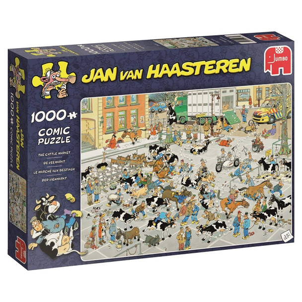 Jumbo 19075 Jan Van Haasteren The Cattle Market 1000 Piece Jigsaw Puzzle