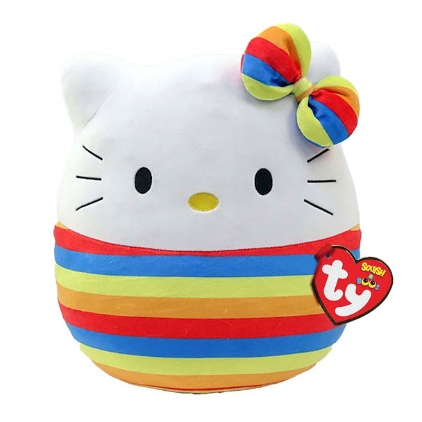 TY Hello Kitty (Rainbow) Squish-a-Boo 14"