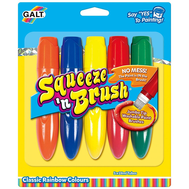 Galt Toys Squeeze 'n Brush Five Classic Colours