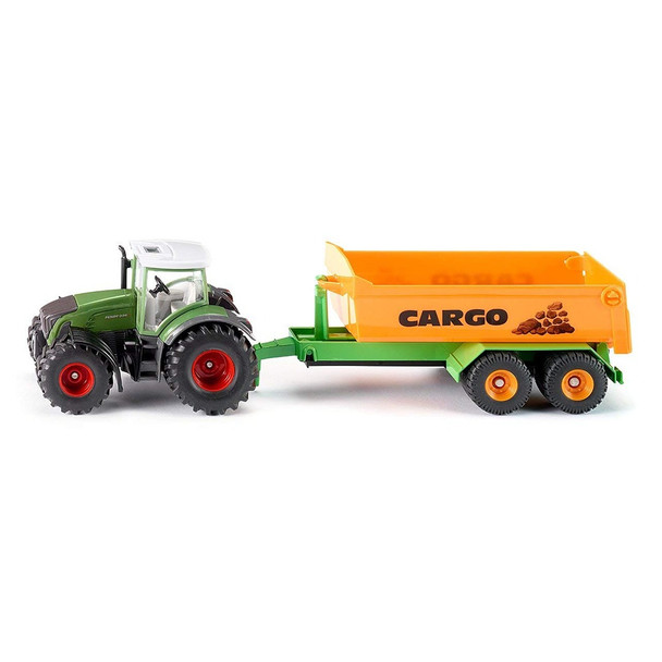 SIKU 1989 Fendt with Hook Lift and Trough 1:50