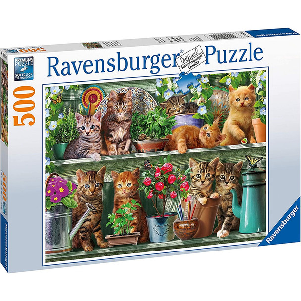 Ravensburger Cats On The Shelf 500 Piece  Jigsaw Puzzle