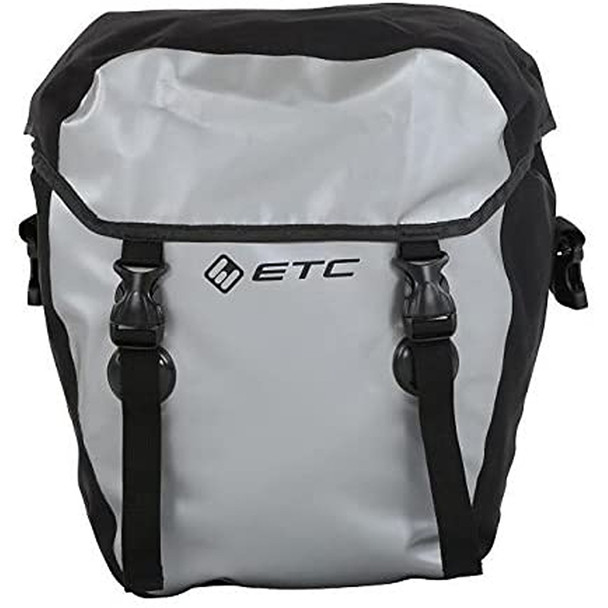 ETC Unisex Bag Waterproof Pannier Silver