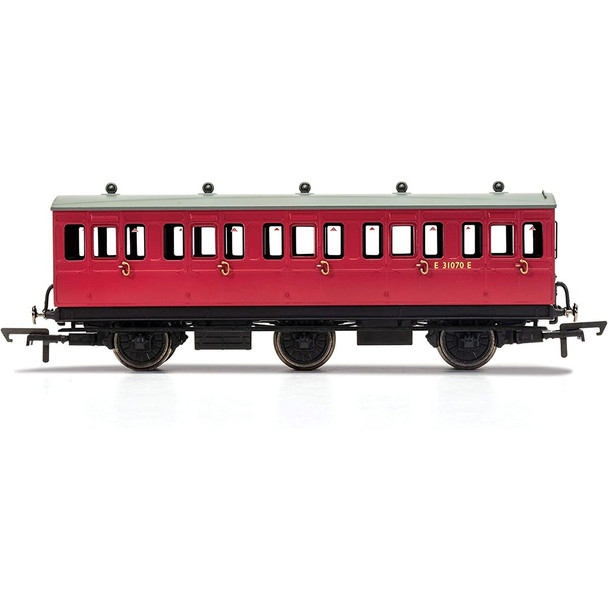 Hornby Br 6 Wheel Coach 3Rd Class Fitted Lights E31070 - Er