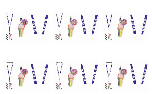 Pack Of 6 Rock Dummies With Boss Lanyards