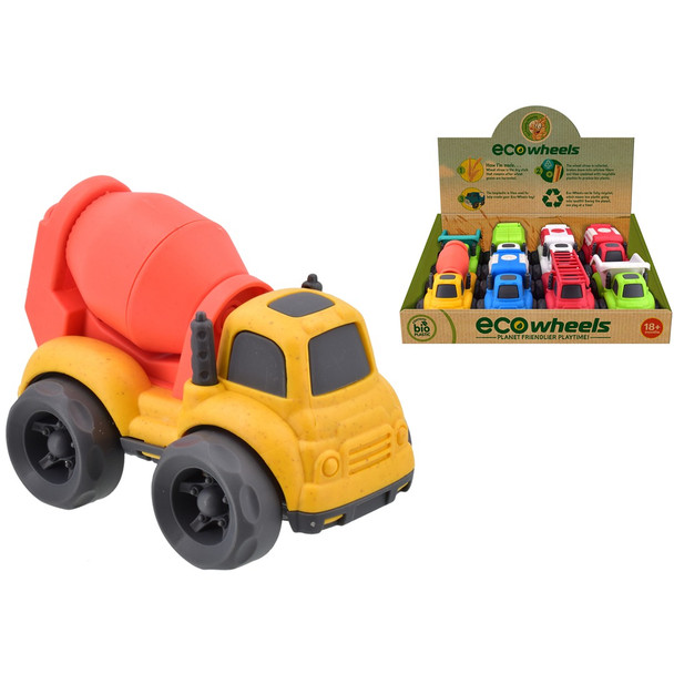 Eco Wheels Bio Plastic Construction Vehicle 10cm (Styles Vary)