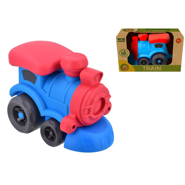 Eco Wheels Bio Plastic Train 16cm (Colours Vary)