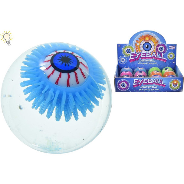 Eyeball Light Up Sparkling Bouncy Ball (Styles Vary)