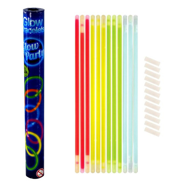 Glow Party Glow Bracelets in Tube 12 Pieces