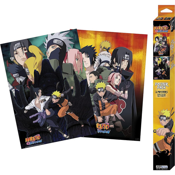 Naruto Shippuden - Set of 2 Chibi Posters - Ninjas