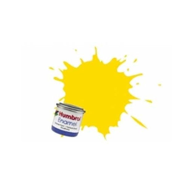 Humbrol Enamel Paint 14ml No 69 Yellow - Gloss