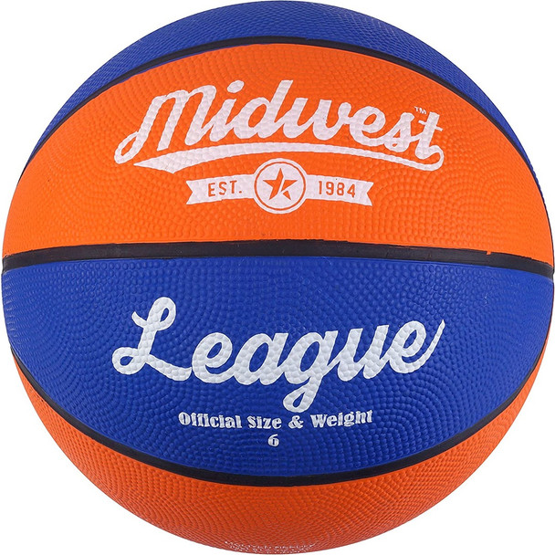 Midwest Usa Basketball (Orange & Blue)