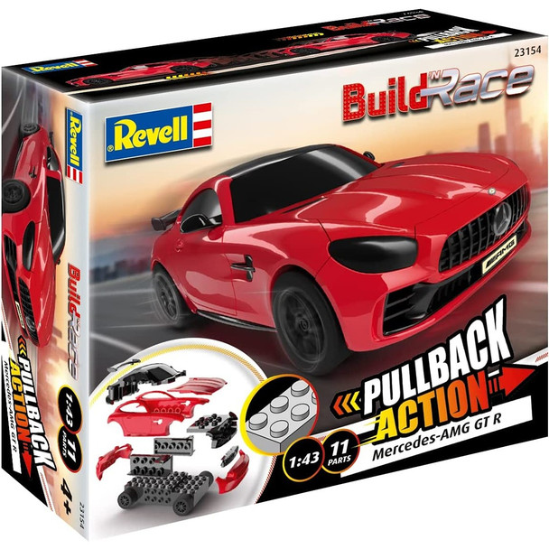 Revell 23154 Build N Race Mercedes-AMG GTR 1:43 Scale - Red