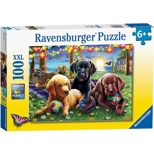 Ravensburger Puppy Picnic XXL 100 Piece Jigsaw Puzzle