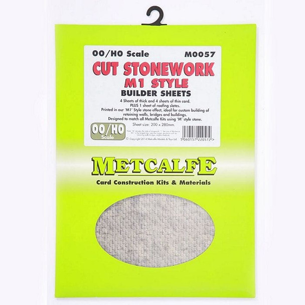 Metcalfe M0057 Cut Stonework M1 Style Sheets 00/H0