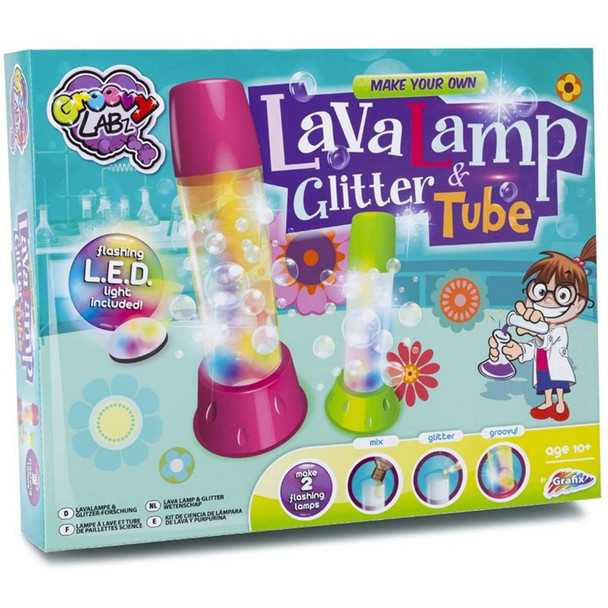 Grafix Make Your Own Lava Lamp & Glitter Tube Kids Science Activity Kit