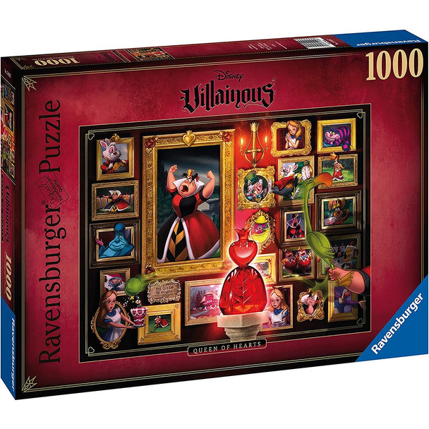 Ravensburger Villainous Queen Of Hearts 1000 Piece  Jigsaw Puzzle