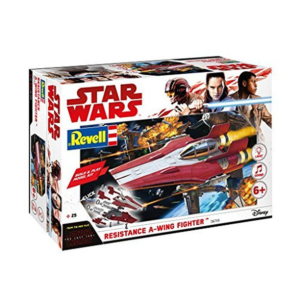 Revell 6759 Star Wars Episode Viii Build & Play Red A-Wing Fighter Plastic Model Kit