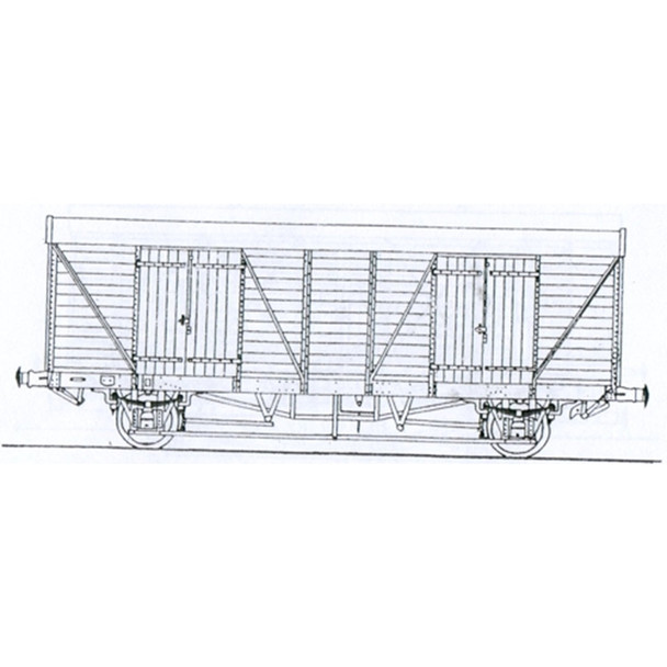 Gwr Mink G Long Wheelbase Goods Van Kit - Oo Gauge