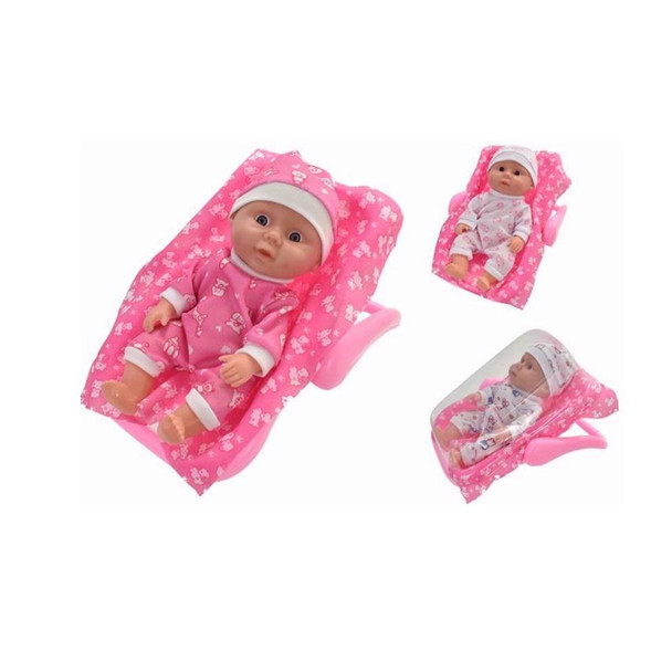 Dolls World Isabella 8" Baby Doll in Carry Seat