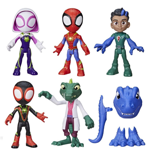 Spidey & Friends Dino Heroes And Lizard Figure Set