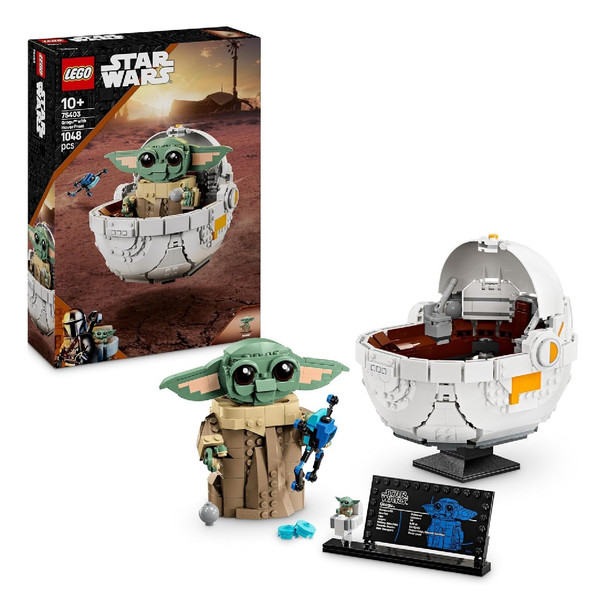 Lego Star Wars Grogu With Hover Pram