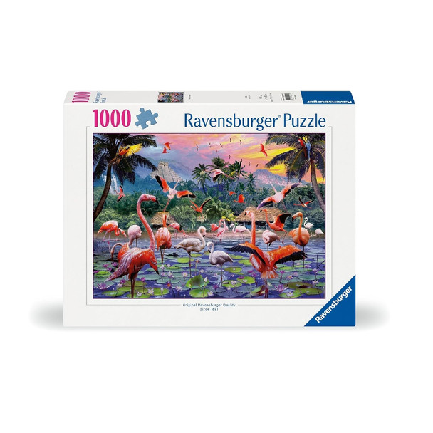 Ravensburger Pink Flamingos 1000 Piece Jigsaw Puzzle