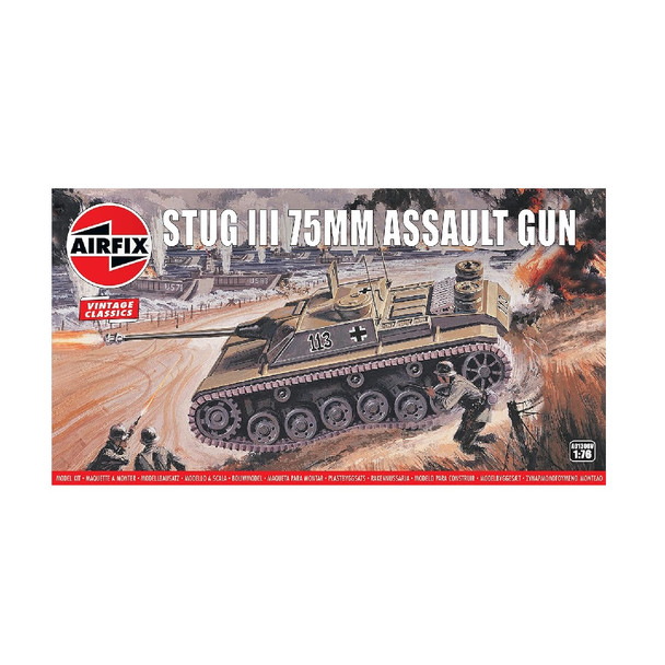 Airfix Vintage Stug III 75Mm Assault Gun Model Tank