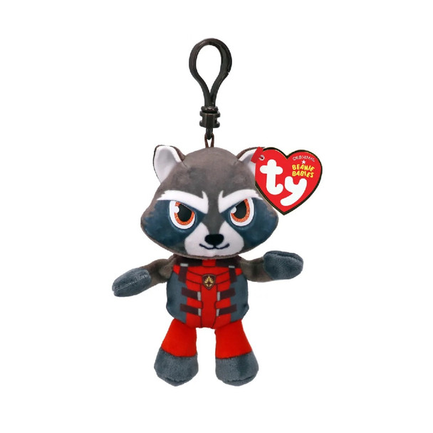 TY Marvel Guardians Of The Galaxy Rocket Racoon Keychain