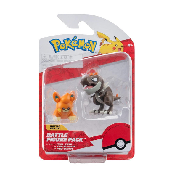Pokemon Battle Figure 2 Pack Tyrunt And Pawmi Action Figures