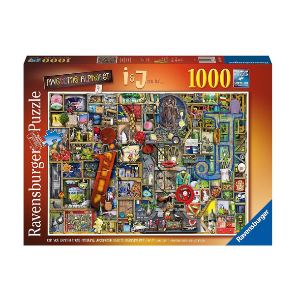 Ravensburger Colin Thompson Awesome Alphabet I & J 1000 Piece Jigsaw Puzzle