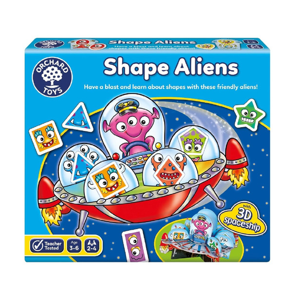Orchard Toys Shape Aliens Childrens Space Themed Game