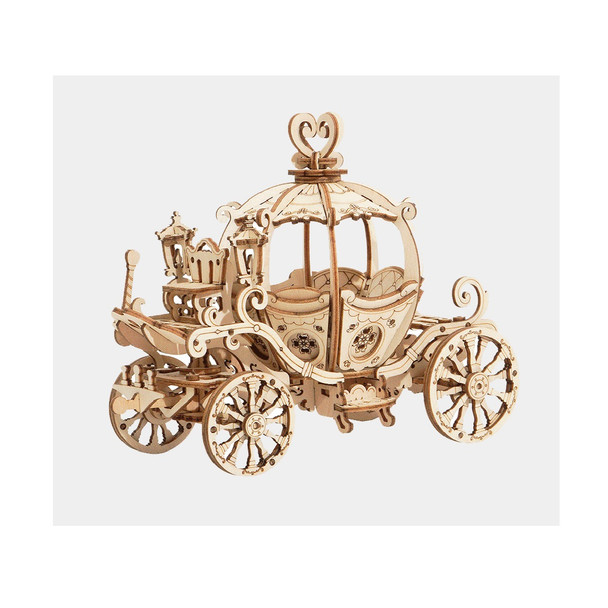 Rolife Pumpkin Cart 3D Wooden Puzzle Construction Set