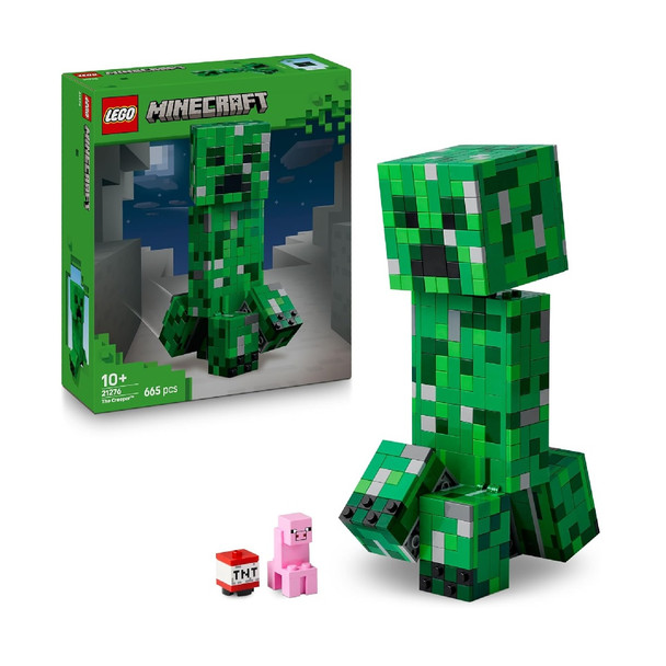 Lego Minecraft 21276 The Creeper With Pig And TNT 665 Piece Set
