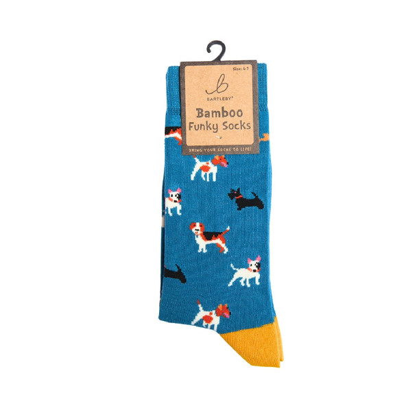 Bartleby Funky Bamboo Socks Doggy Divas Size 4-7