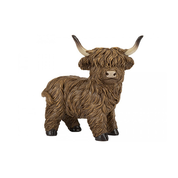 5.3" Resin Highland Cow Bedroom Accessory