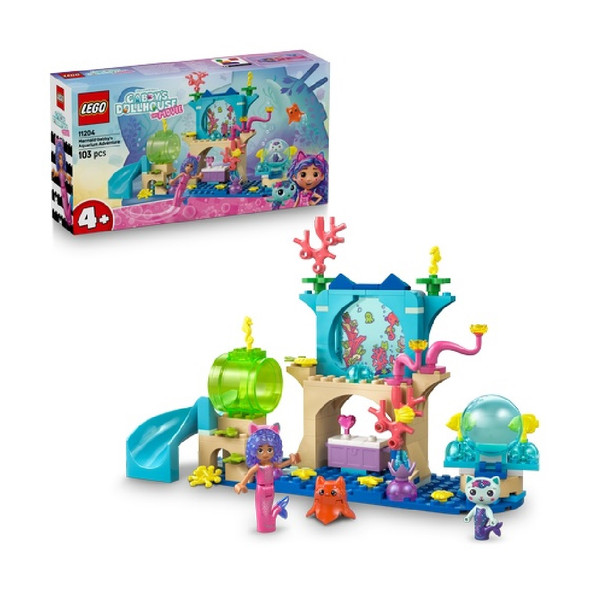Lego Gabby's Dollhouse 11204 Mermaid Gabby's Aquarium Adventure 103 Piece Set