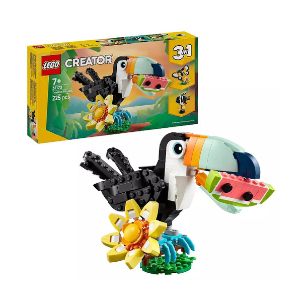 Lego Creator 31173 3 In 1 Tropical Toucan 225 Piece Set